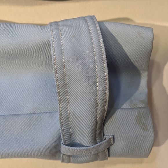 Vintage 70's baby blue shirt trench coat by Surrey Classics - Picture 3 of 9